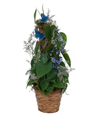 Plant Basket with Butterflies